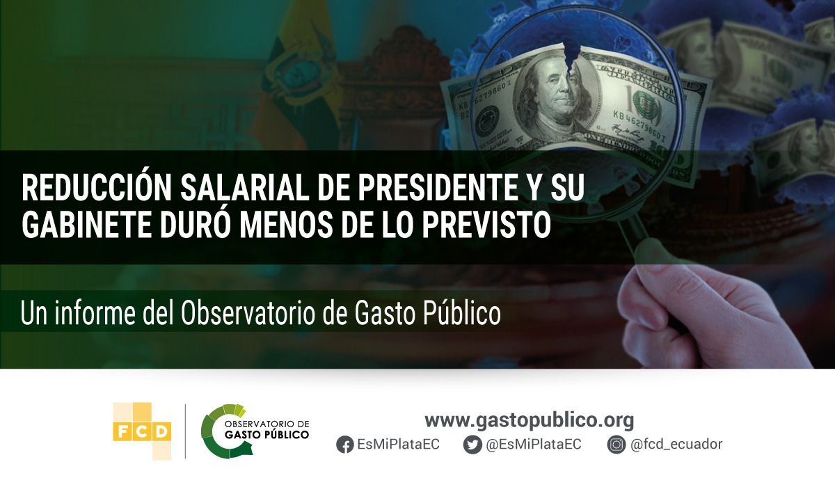 Reducción salarial de presidente y su gabinete duró menos de lo previsto